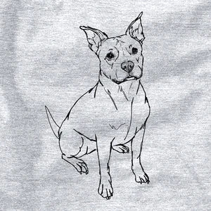Tater Tot the American Staffordshire Terrier drawing
