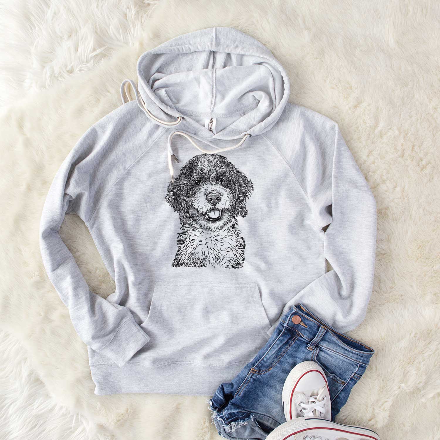 Bernedoodle puppy hoodie