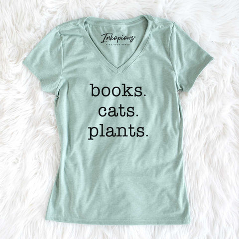Books Cats Plants Shirt