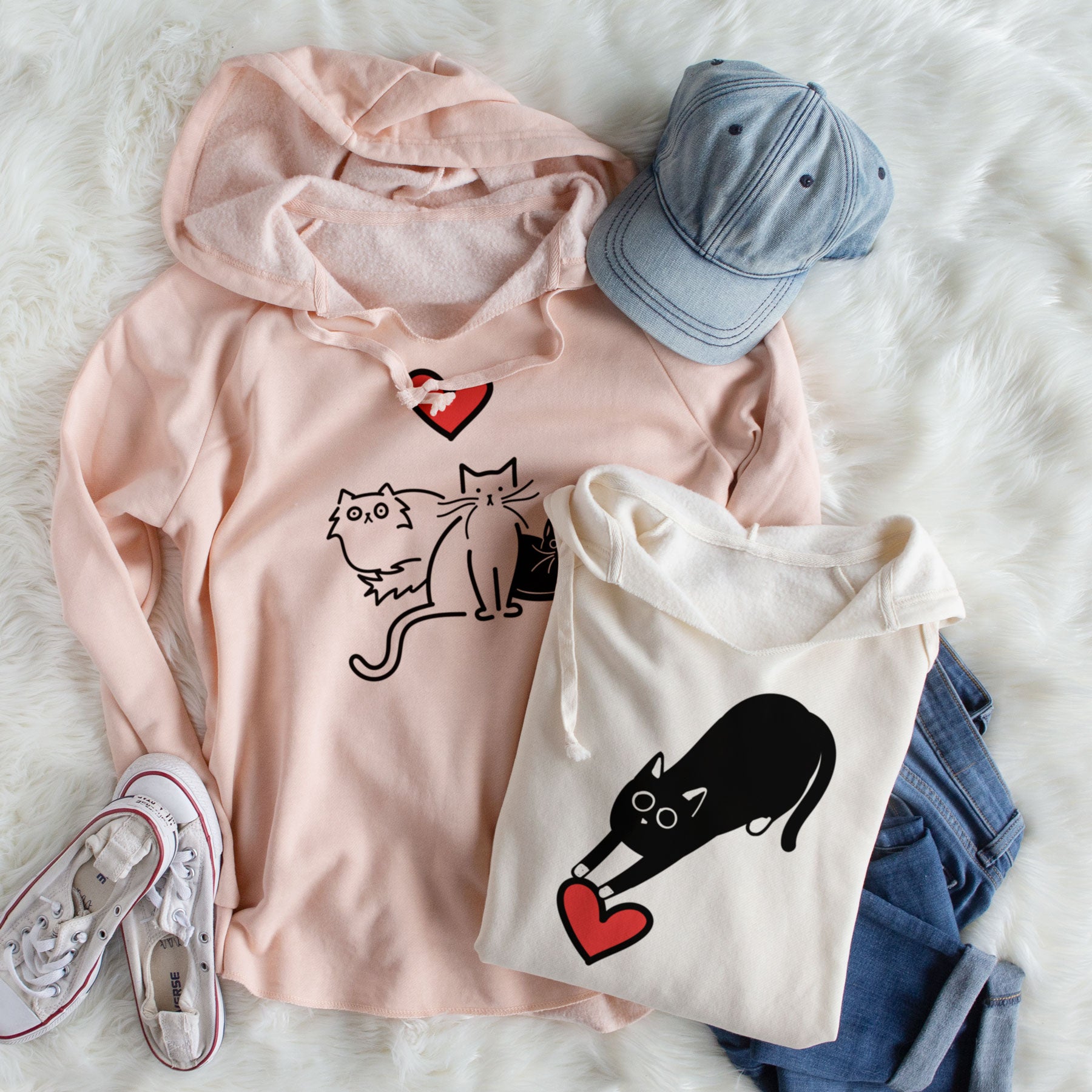 Love Always cat hoodies