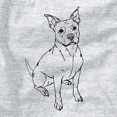 Doodled Tater Tot the American Staffordshire Terrier drawing
