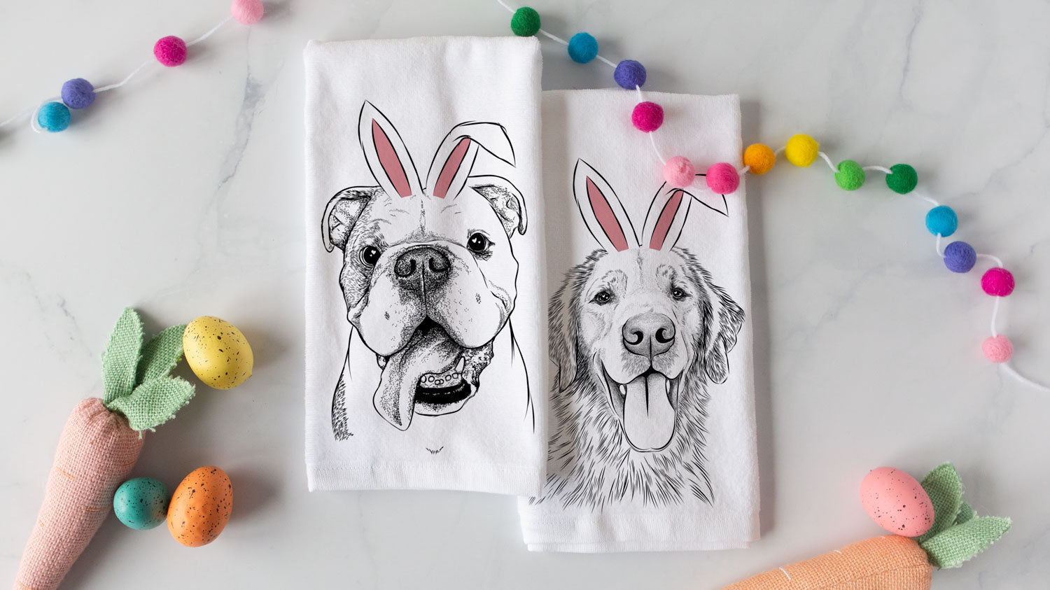 Easter Dog Towels