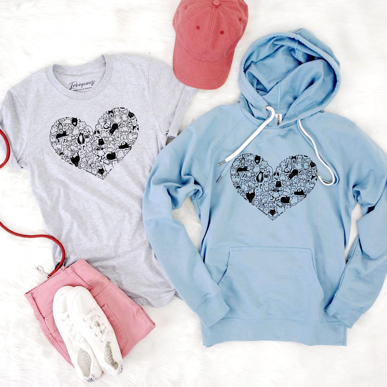 Heart Full of Cats shirts and hoodies