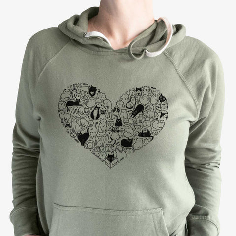 Heart Full of Cats Hoodie