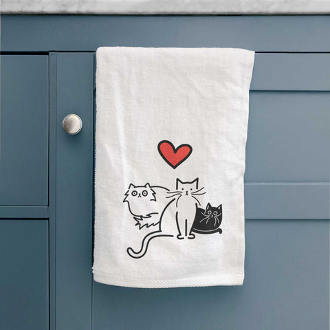 Love Always Cats Hand Towel