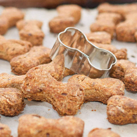 Bone-shaped biscuits