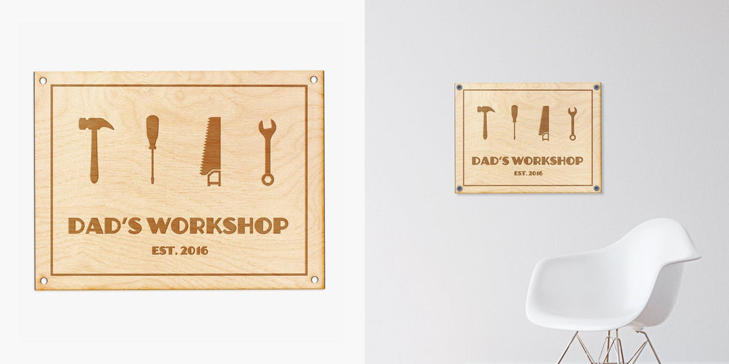 Dads Workshop Wood Signs from Woodums