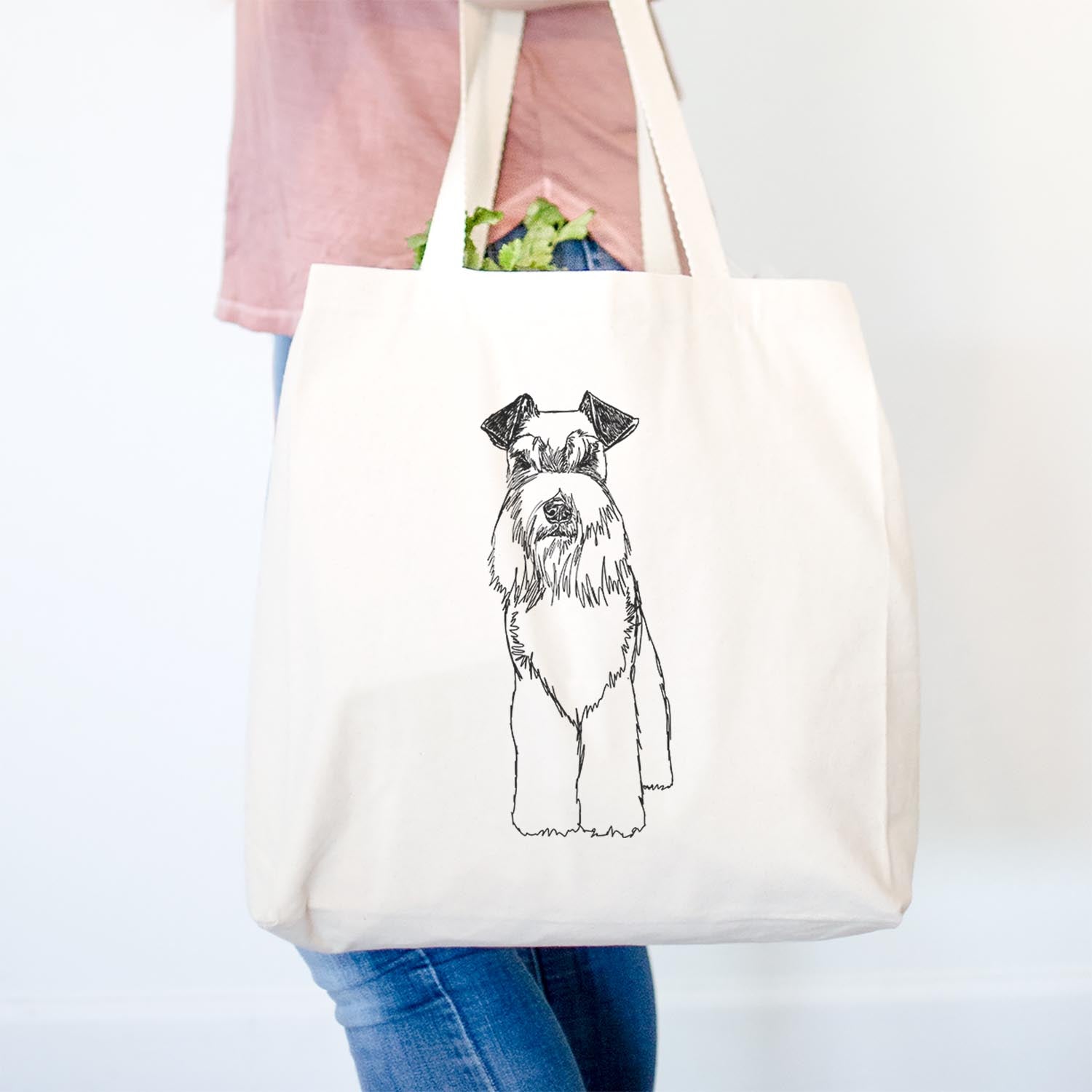 schnauzer tote bag