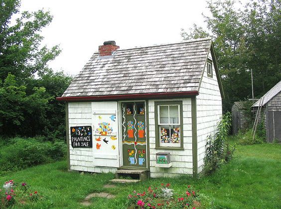 Casa de maude Lewis en Canadá pintada a mano