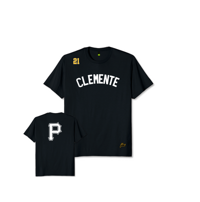 Pittsburgh Pirates Roberto Clemente #21 Mlb Great Player Baseball Team Logo  Majestic Official Gold 2019 Polo Shirt - Bluefink