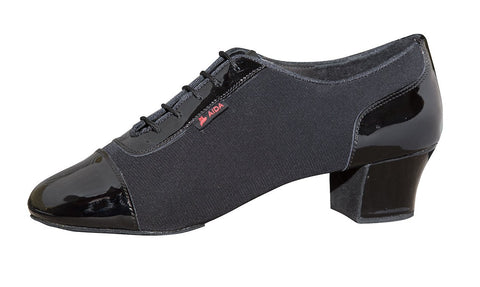 AIDA Black Crepe Satin Surkov-Size 25 (8US)-4cm (') Heel-Regular Width-AIDA  Shoes – SM Dance Fashion