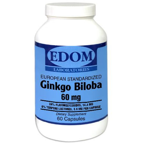 namens Maken in het geheim Ginko Biloba Extract 60 mg Capsules – Edom Laboratories, Inc.