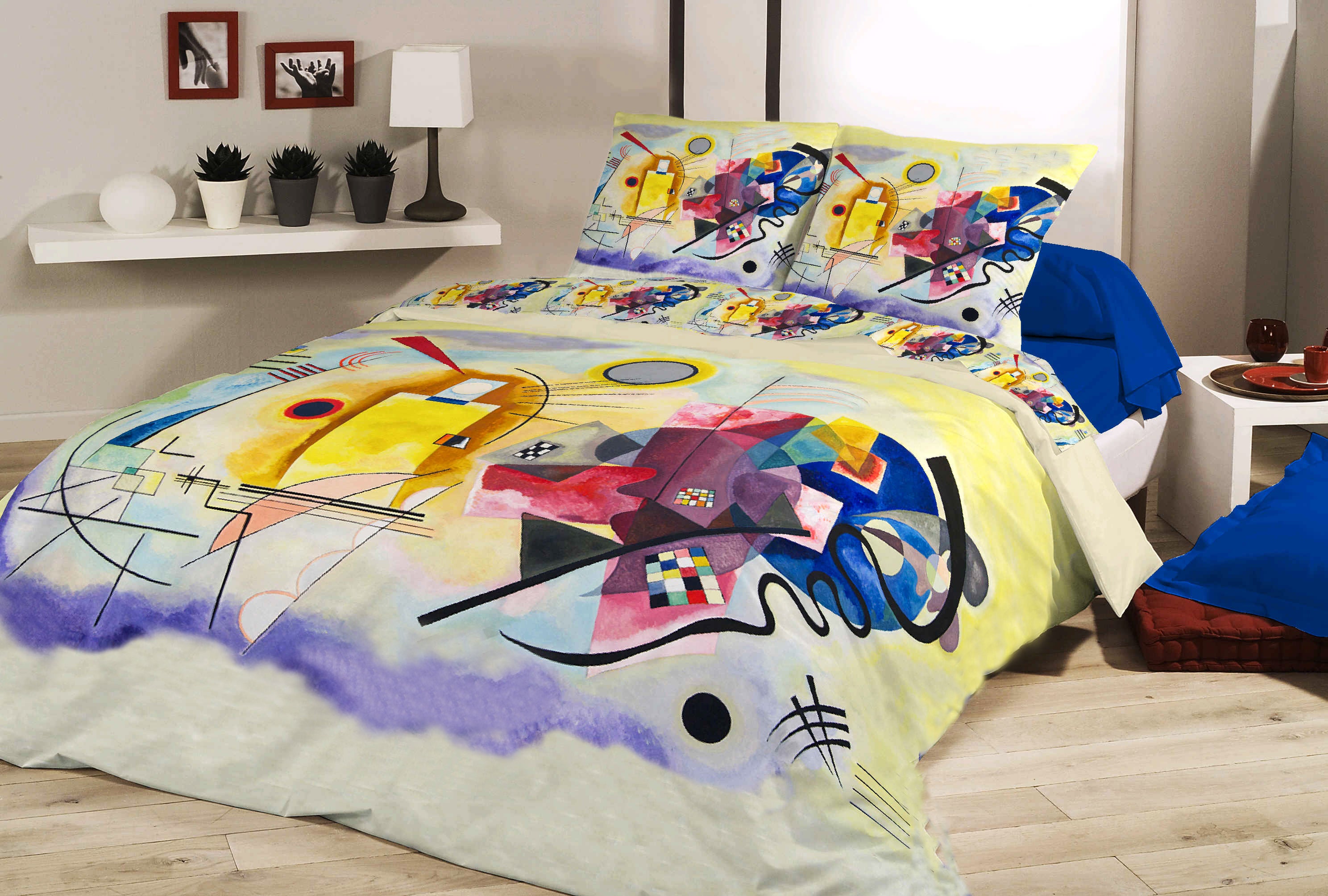 Duvet Cover Kandinsky Yellow Red Blue