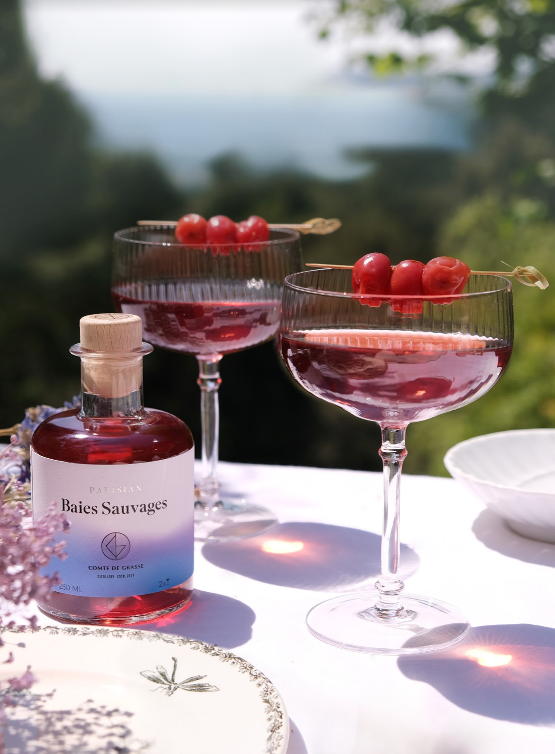 Cocktail `` parisien '' dans une table du sud de la France