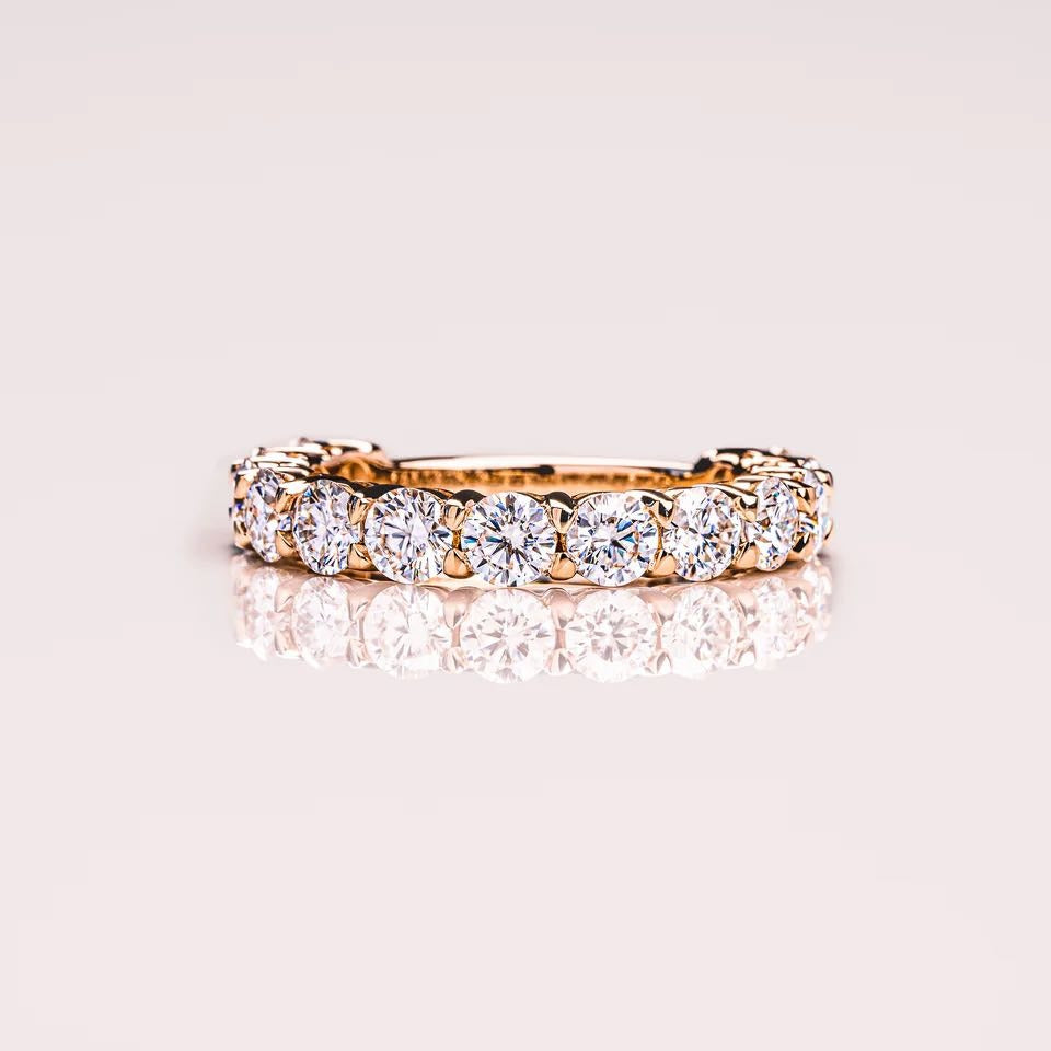 Moissanite wedding bands for aries