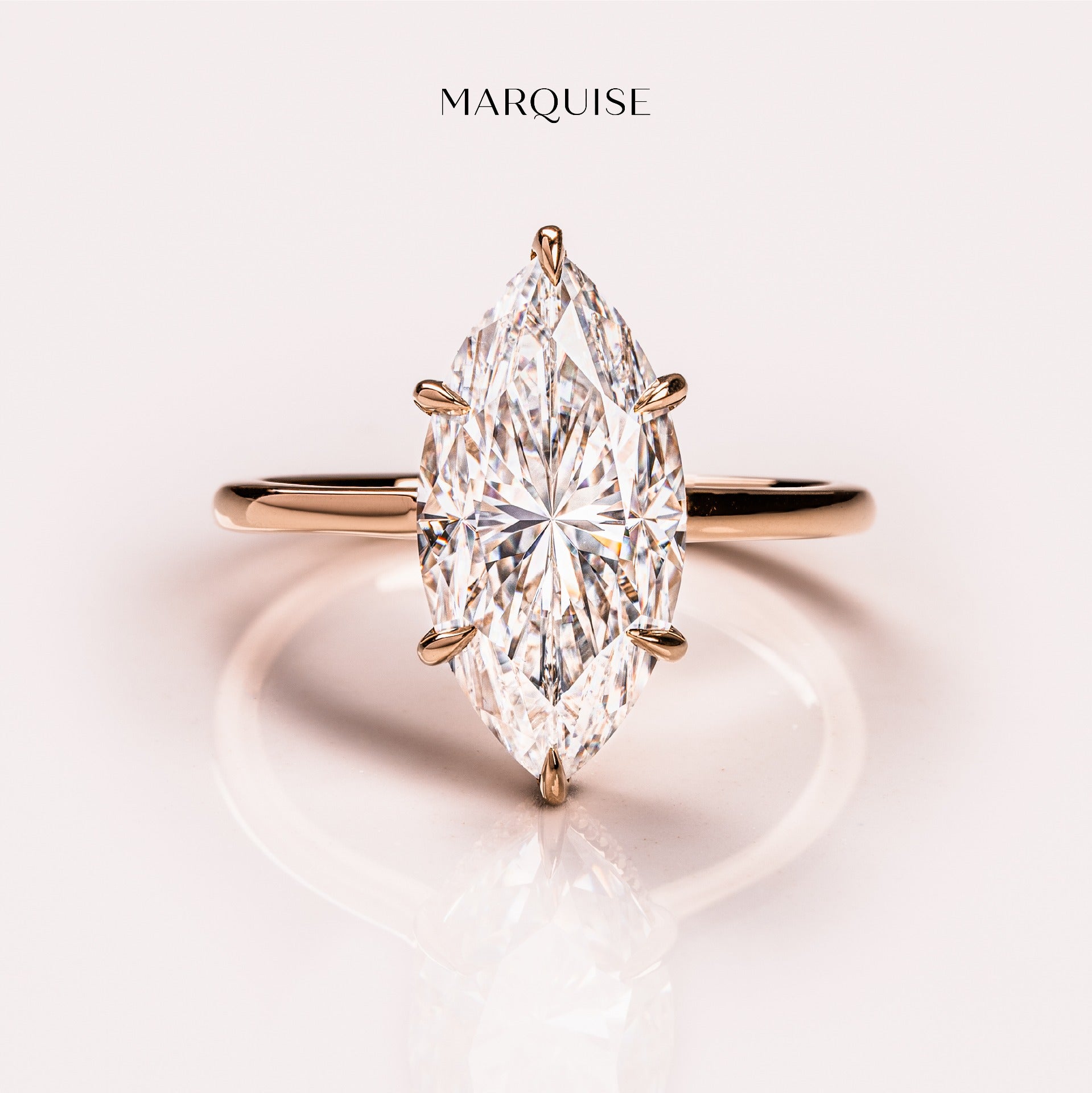 Marquise Moissanite Facet Patterns 