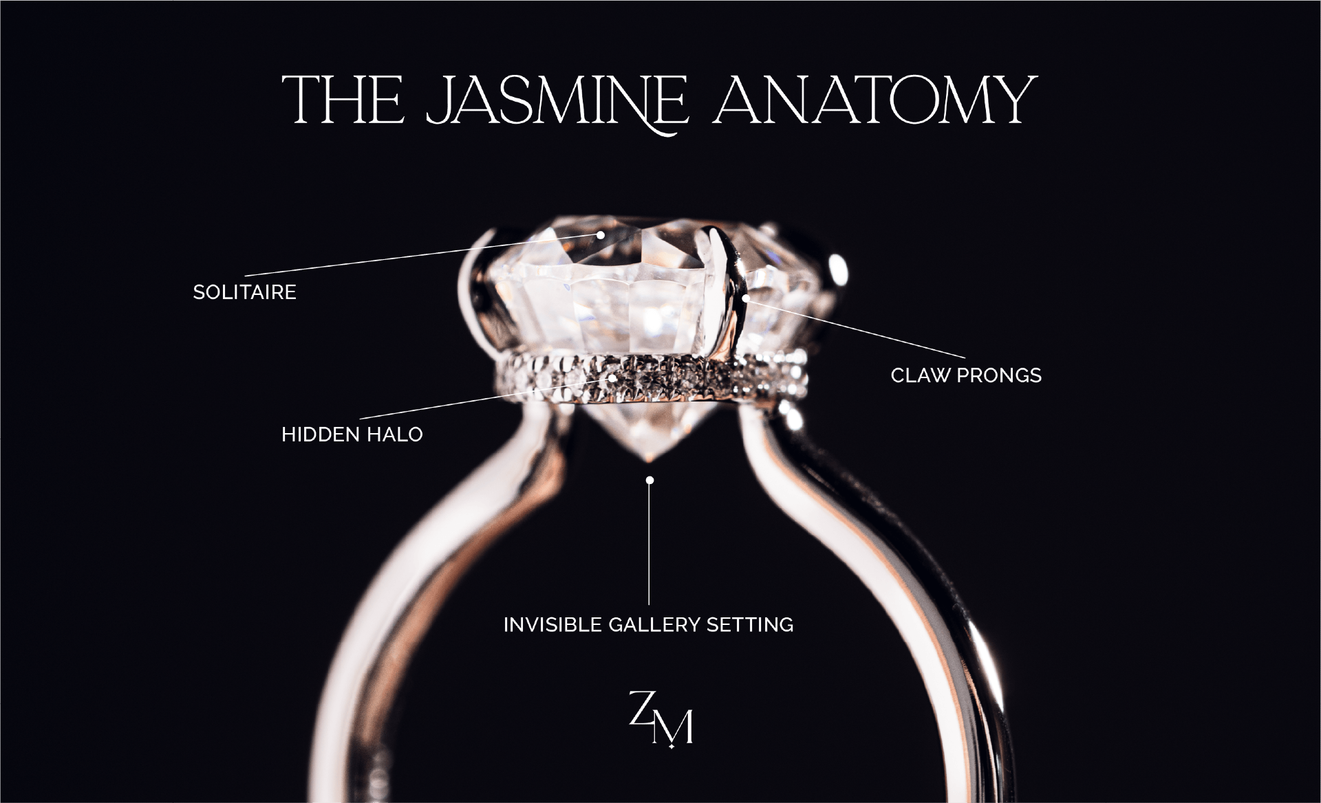 Jasmine Engagement Ring Anatomy