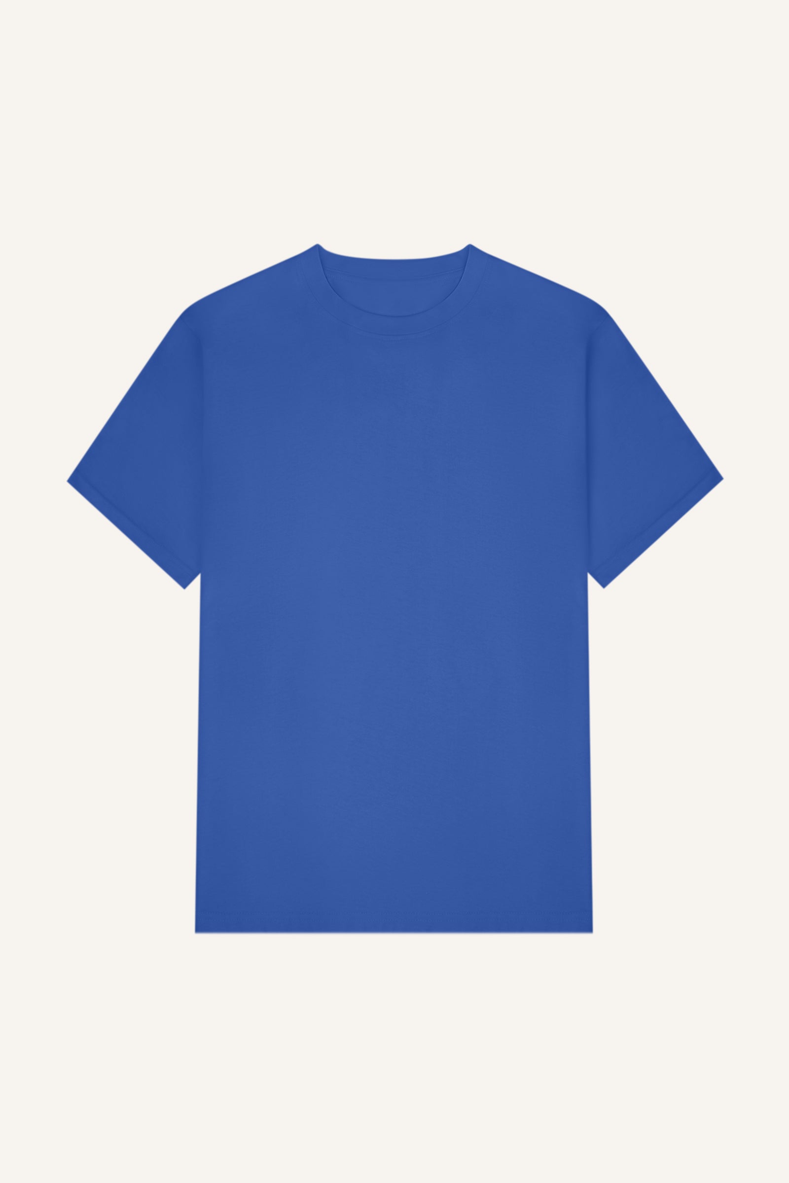 

Women's Medium Blue Relaxed Fit Drop Shoulder Cotton T-Shirt