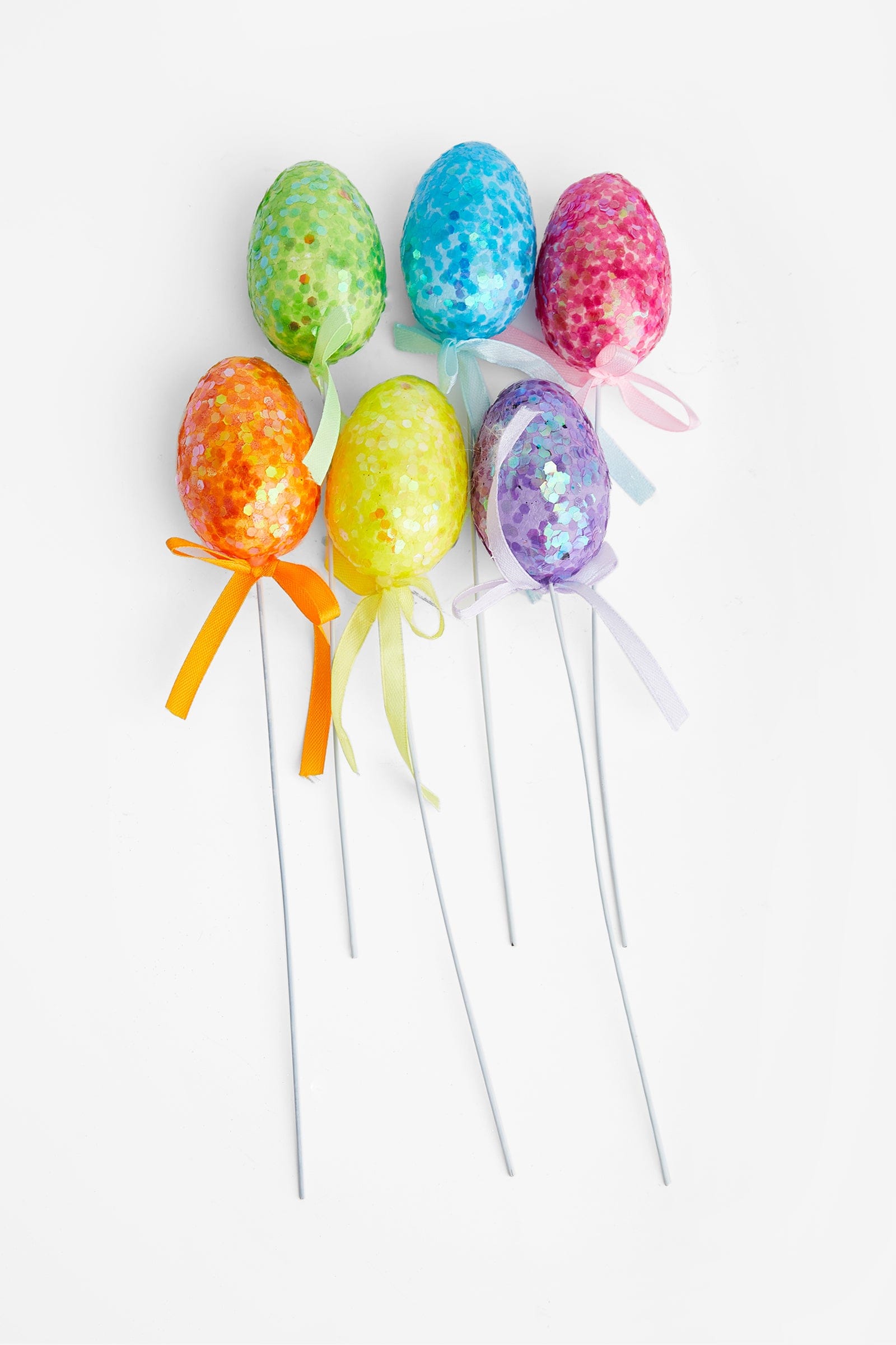 

Multicolor 6pcs Foam Easter Egg Hanging Stake