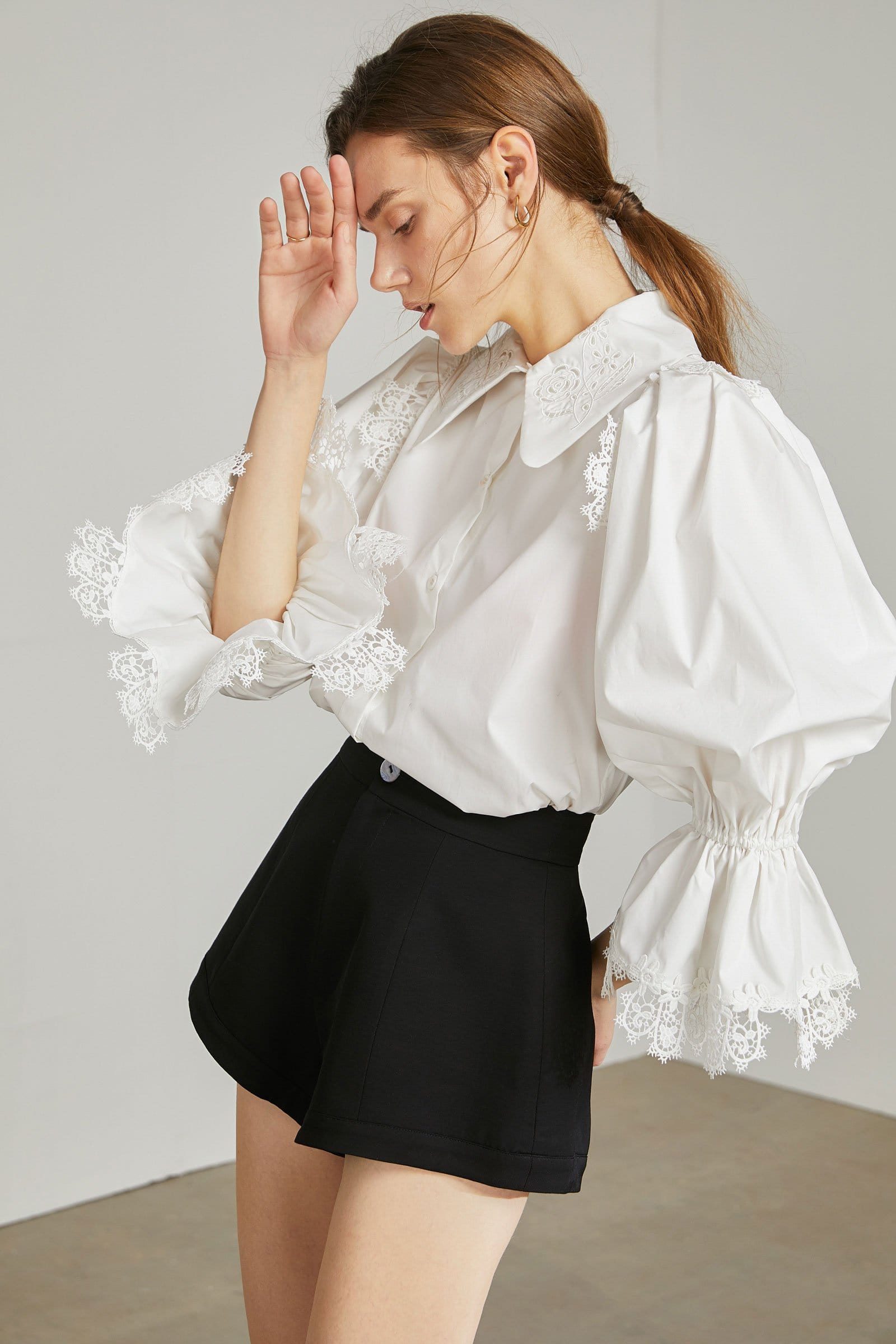 white peasant shirt