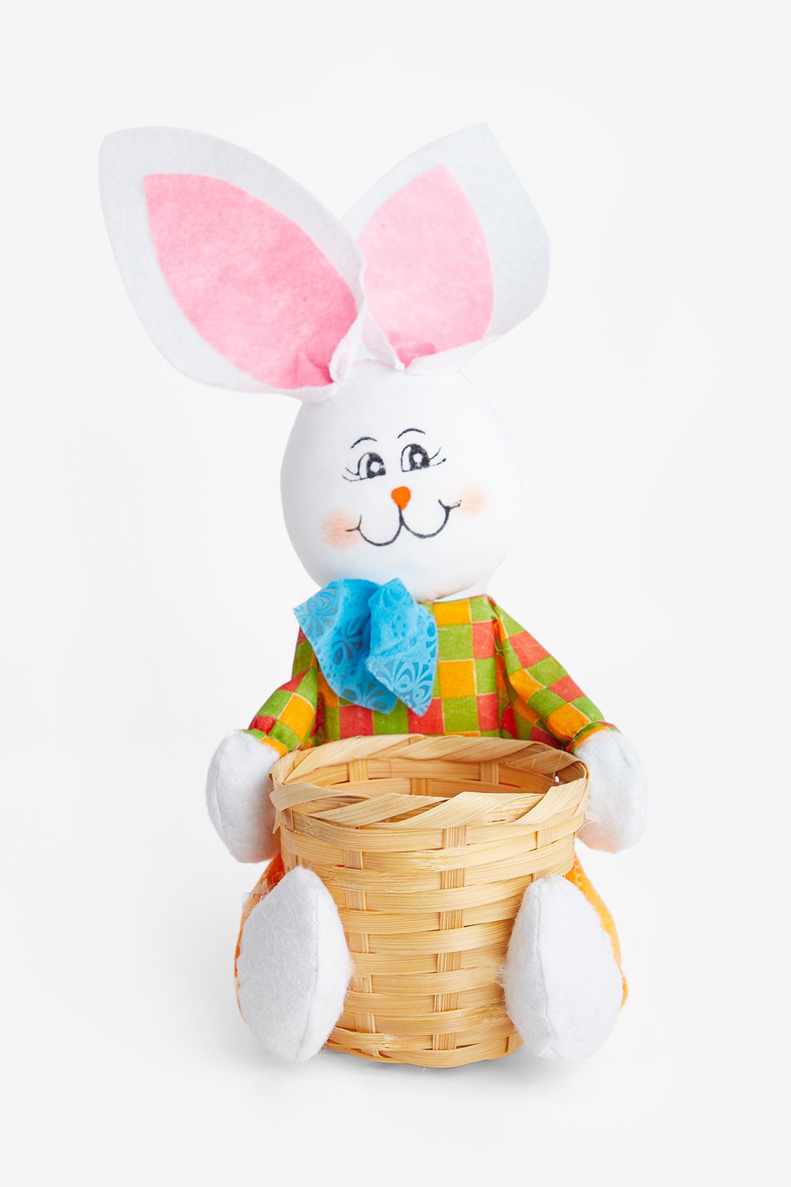 

Yellow Easter Bunny Basket Decoration