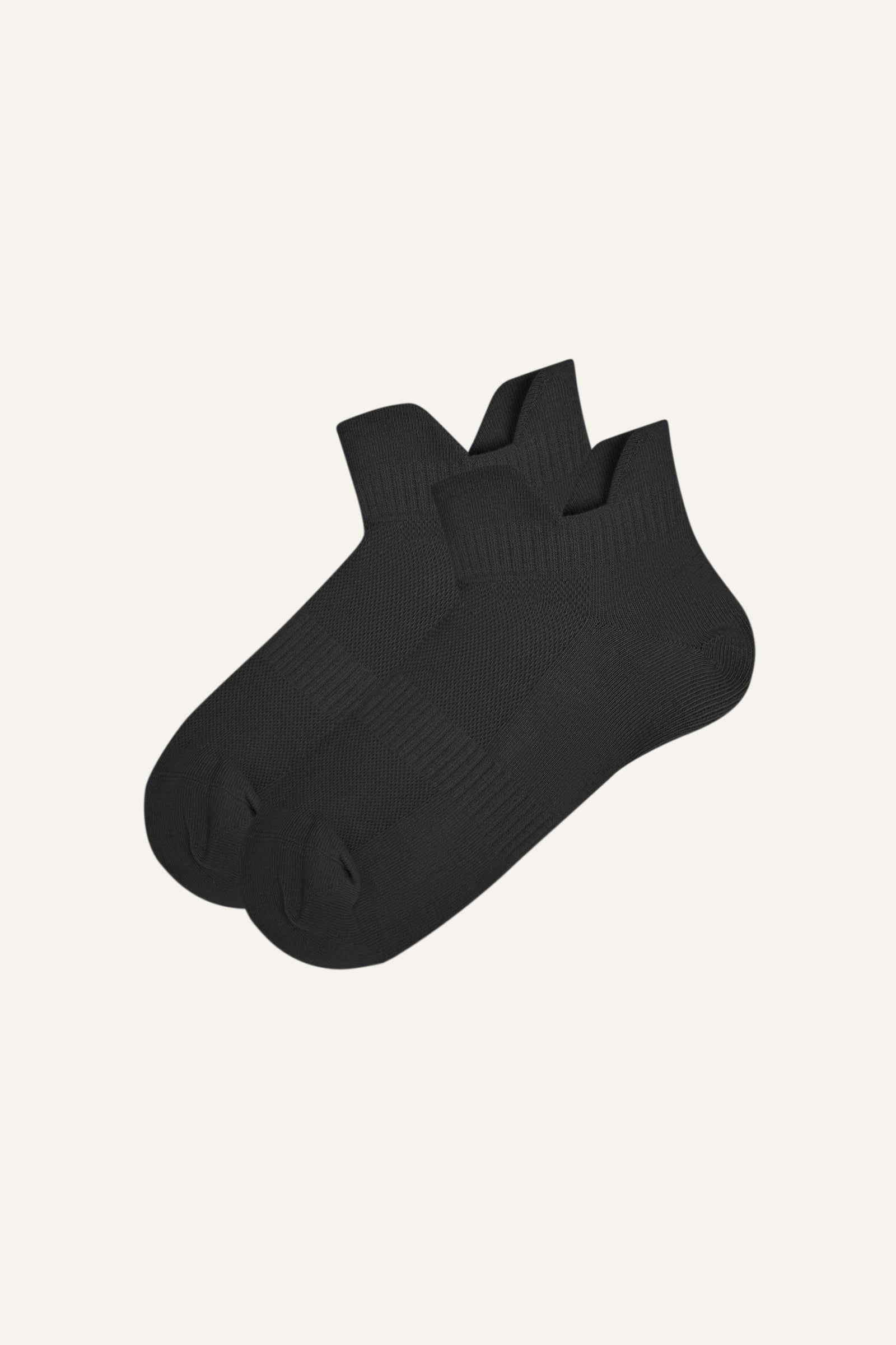 

Black Breathable Cotton Ankle Tab Socks