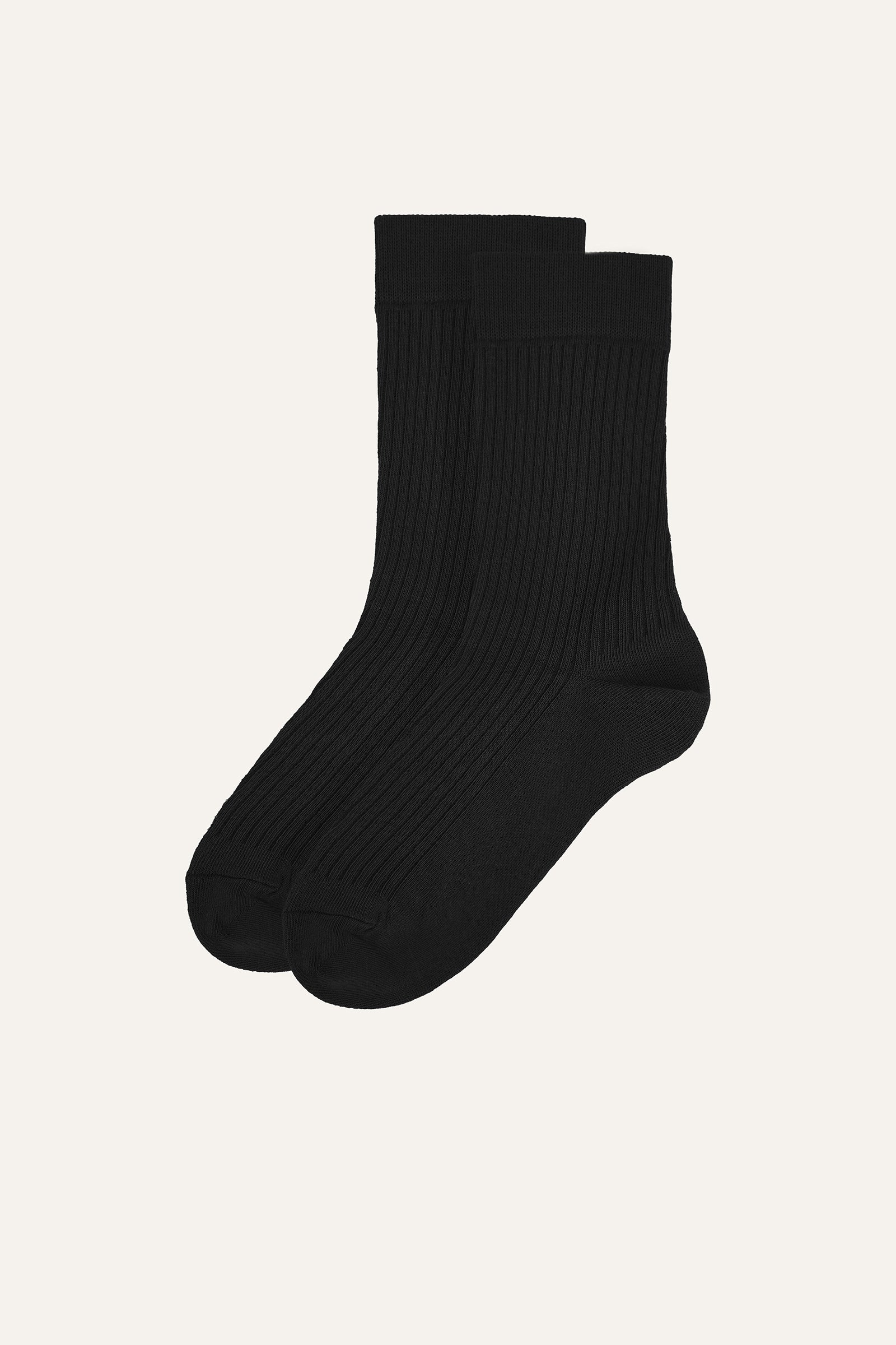 

Black Basic Cotton Crew Socks