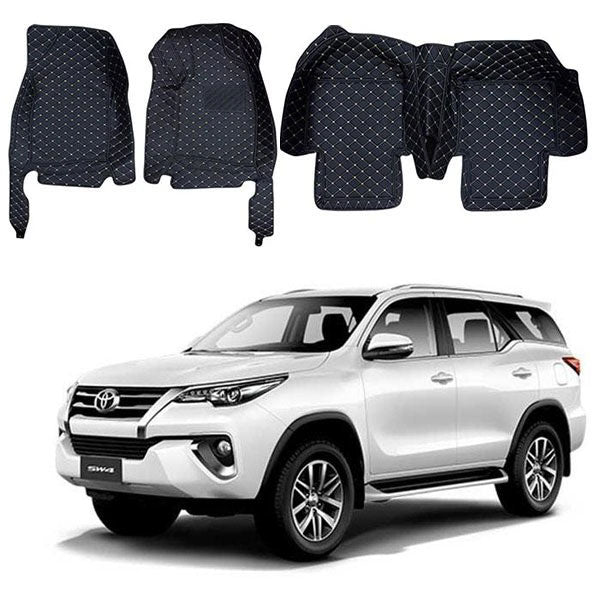 Toyota Fortuner 7d Floor Mats 3pcs Model 16 21 Best Floor Mat Autox Pakistan