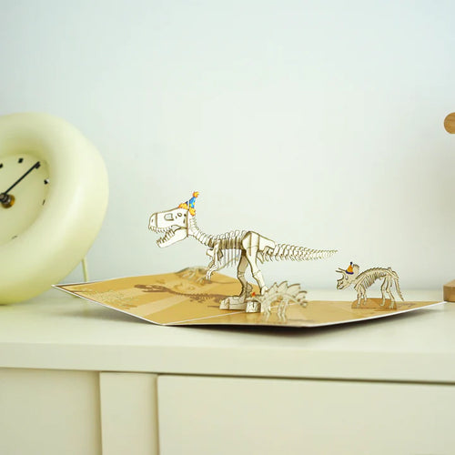 Birthday Fossil 3D Pop Up Card