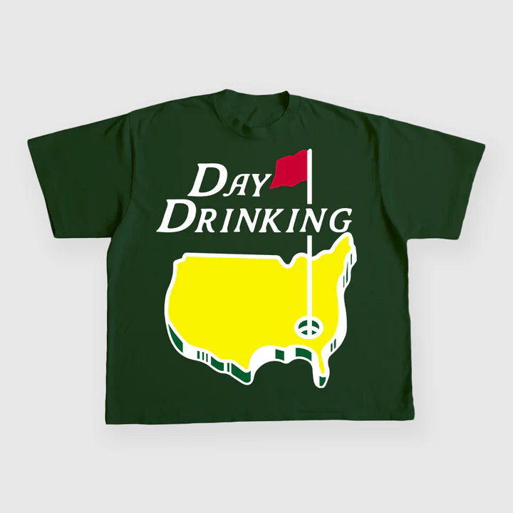 Day Drinking Custom Printed T-Shirt