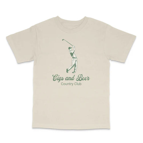 Cigs and Beer Country Club Custom Printed T-Shirt