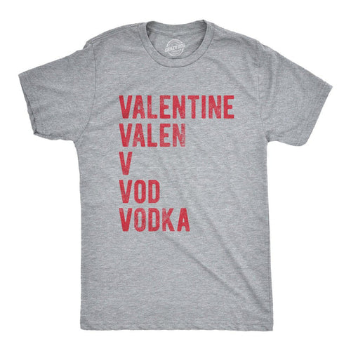 Valentine's Day Vodka Men's Shirt