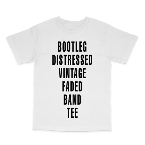 Vintage Bootleg Band Shirt Custom Printed T-Shirt