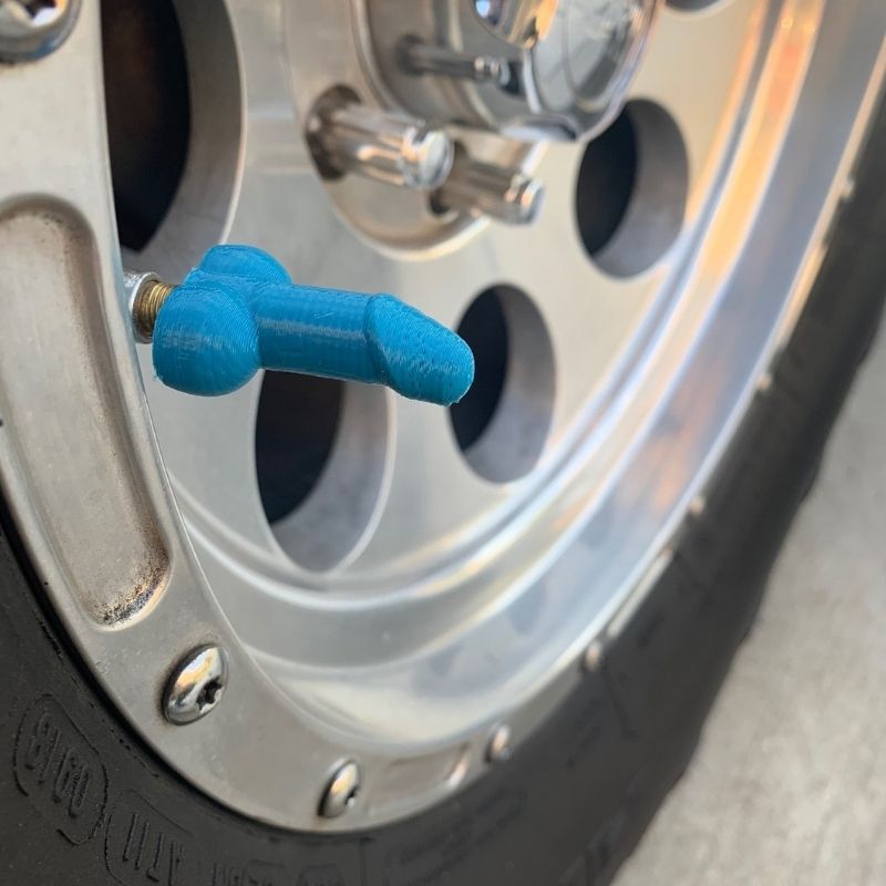 Rooster Shaped Valve Stem Cap 🐓🧢 - TireCockz Prank (4 Pack!)