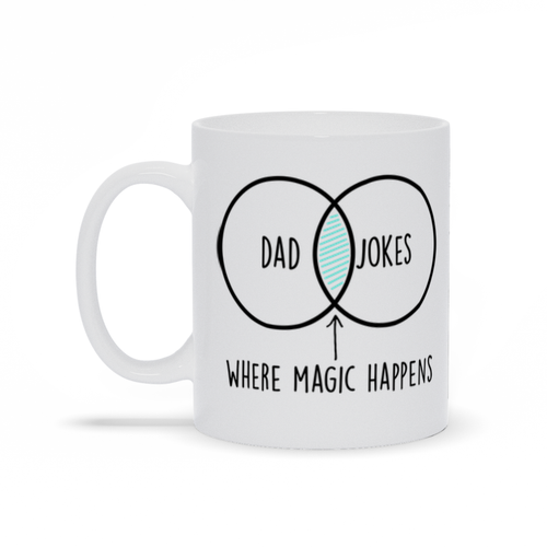 Dad Jokes Father's Day Mug