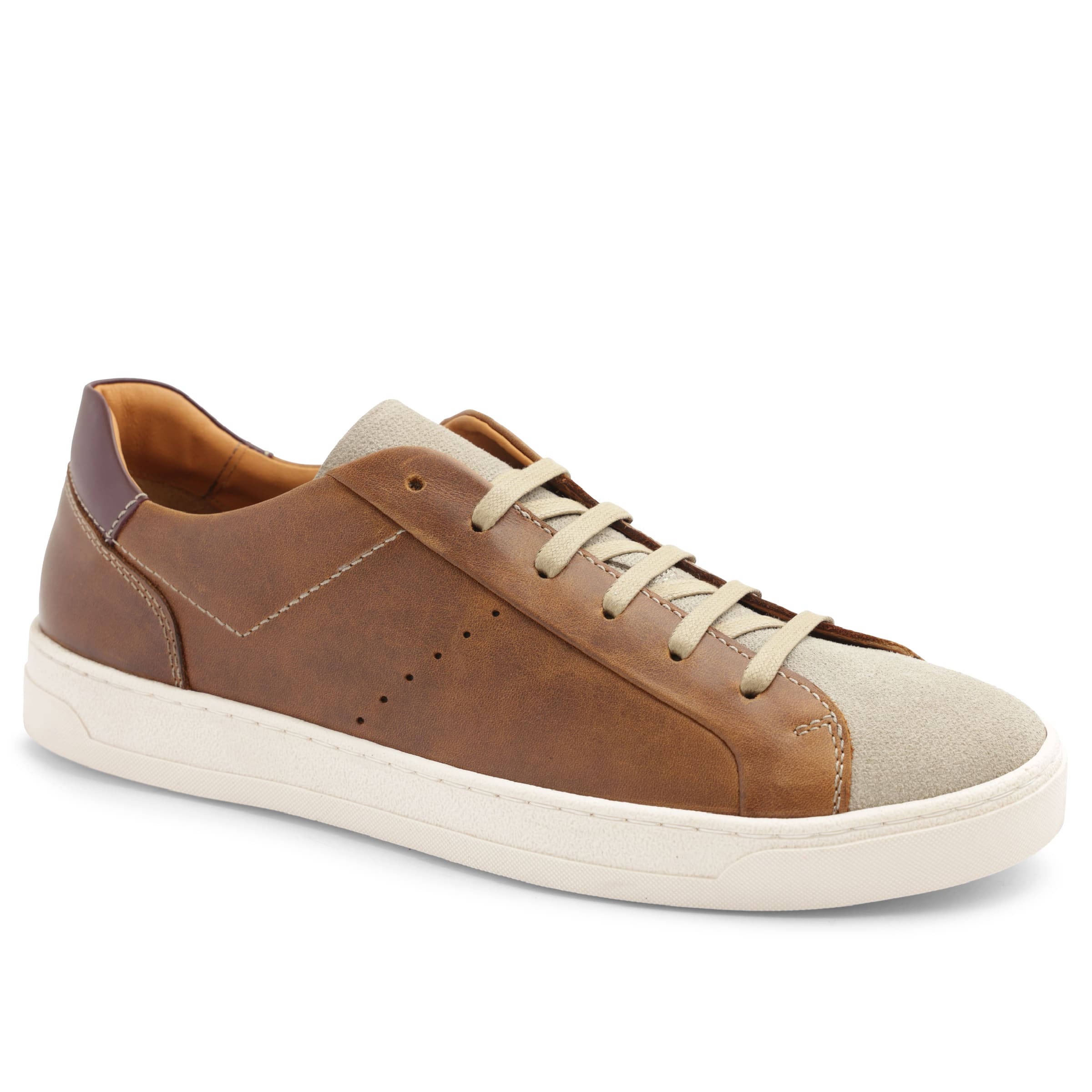 Image of Dante Lace-to-Toe Leather/Suede Sneaker