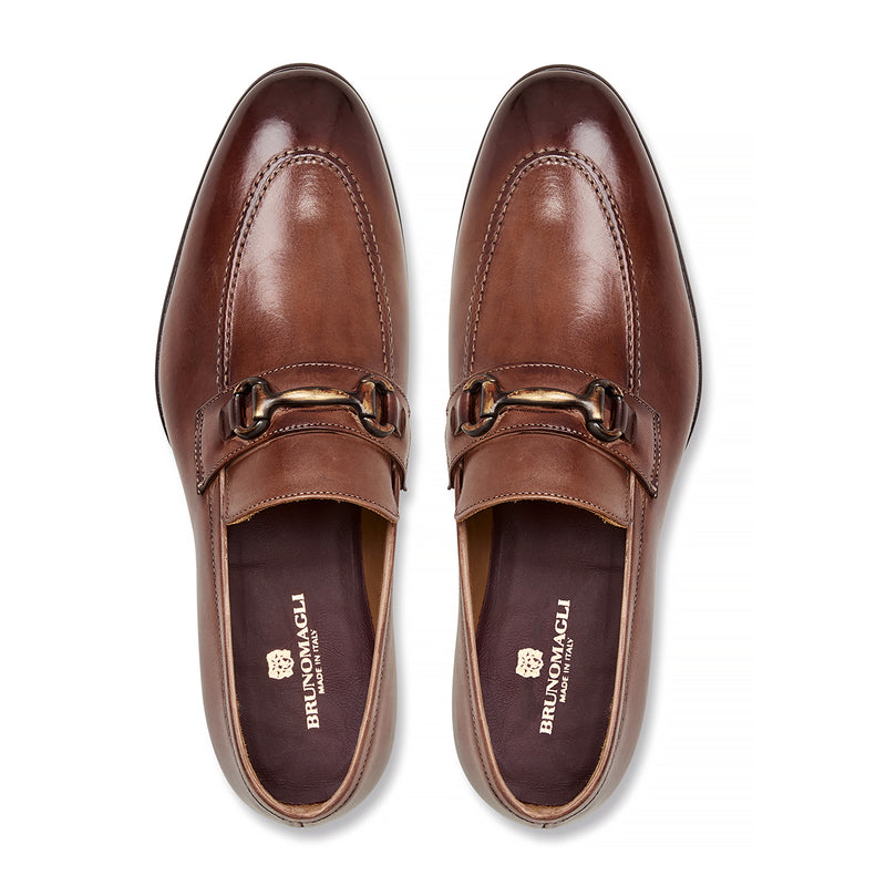 PIERO SLIP-ON DRESS LOAFER-RUST – Bruno Magli