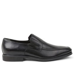 Raging Leather Slip-on - Black Leather 