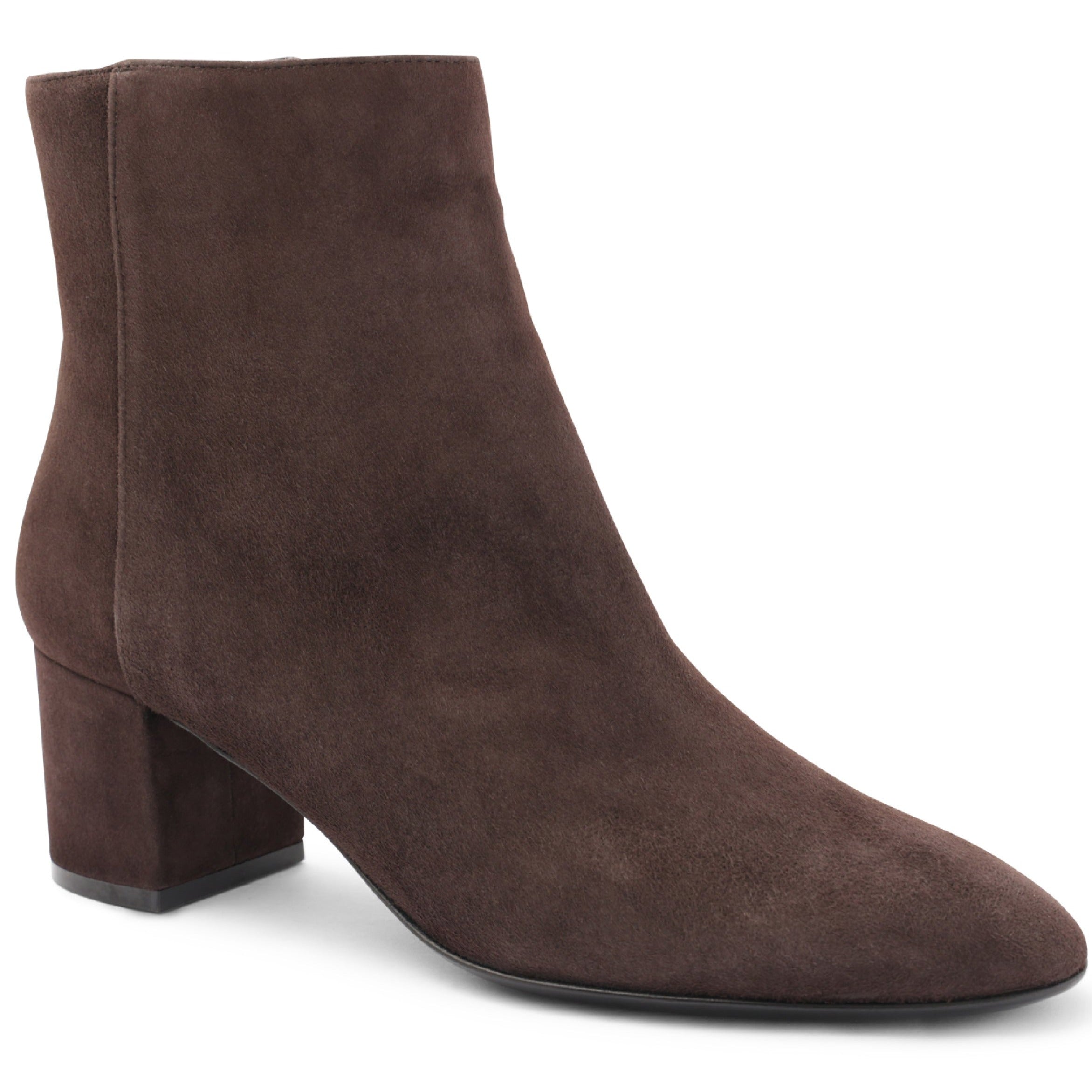 Image of Vinny Suede Ankle Boot - Chocolate