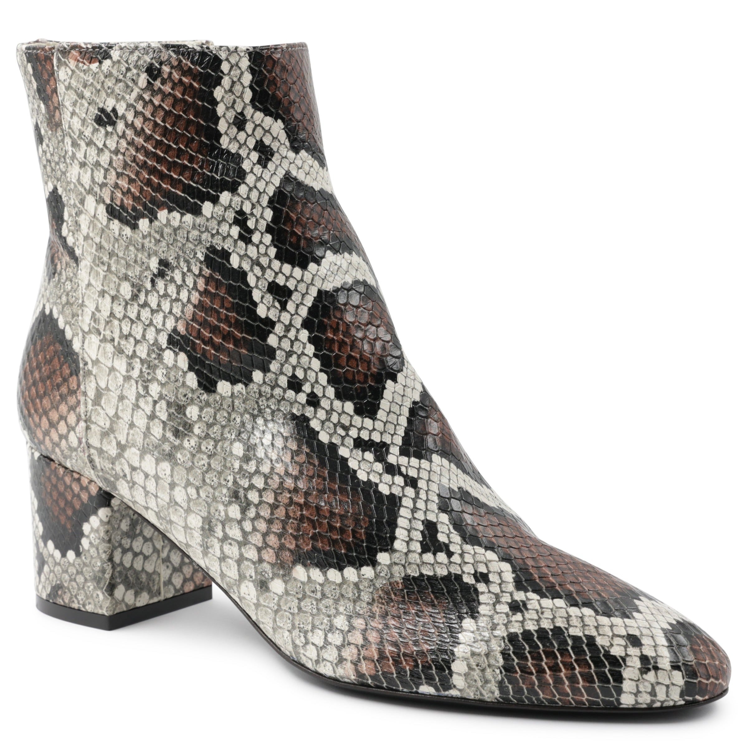 Image of Vinny Leather Ankle Boot - Roccia/Tan Snake