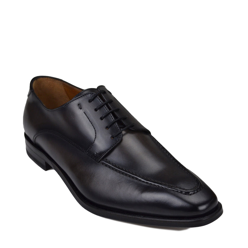 Colombo Leather Derby Shoe - Dark Grey 