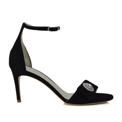 black strappy heels 3 inch
