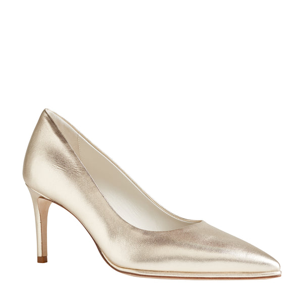 Galena Pointed-Toe Pump, 2.5 Inch - Gold