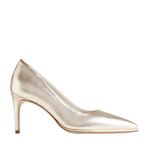 Galena Pointed-Toe Pump, 2.5 Inch - Gold