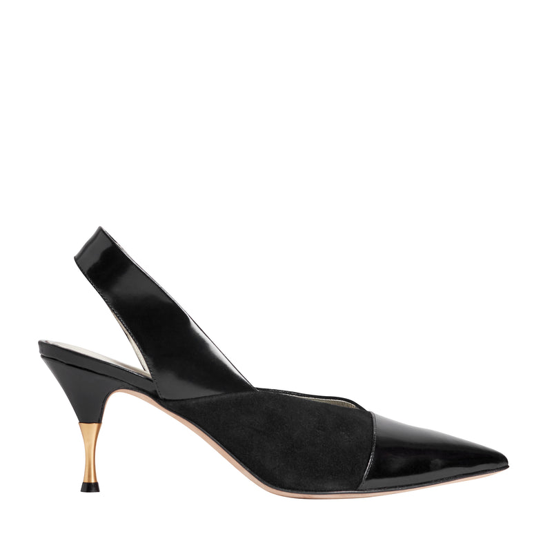 cap toe slingback