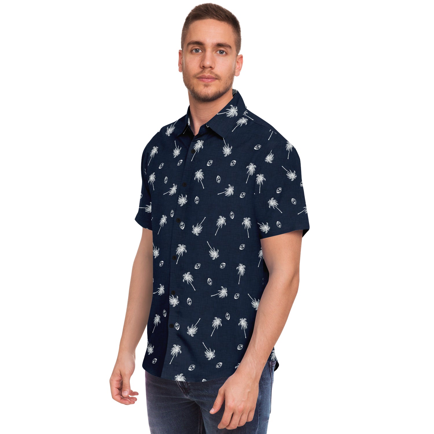 Guam Seal Coconut Trees Button Down Shirt – Island Life