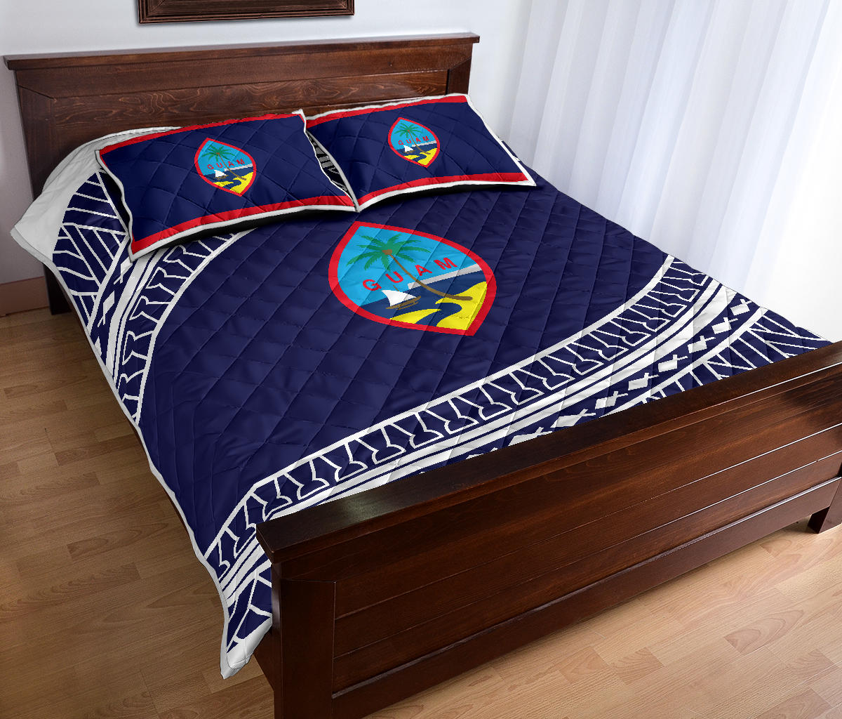 blue quilt bedding