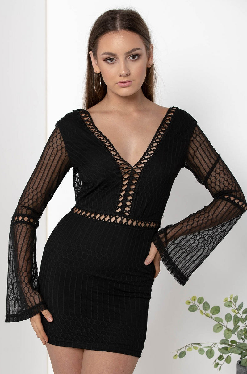 black bodycon dress australia