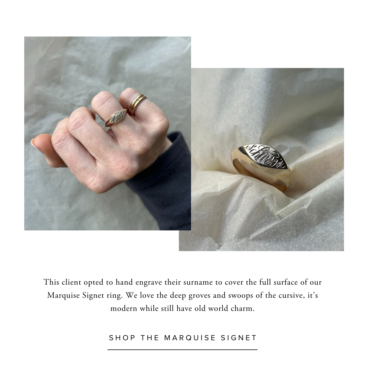 Shop the Marquise Signet Ring