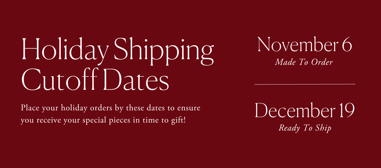 Holiday Shipping Cutoff Dates